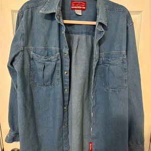 Marlboro Vintage Classic Blue Casual Button Down Shirt